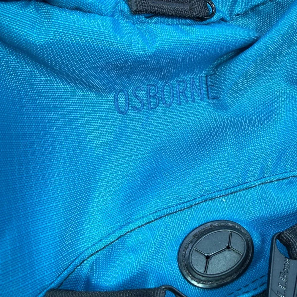 L.L. Bean Original Book Pack Travel School Teal Blue Nylon Backpack